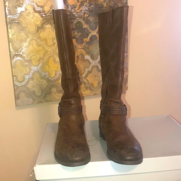 Jessica Simpson Essence Leather Riding Boots - Picture 2 of 7